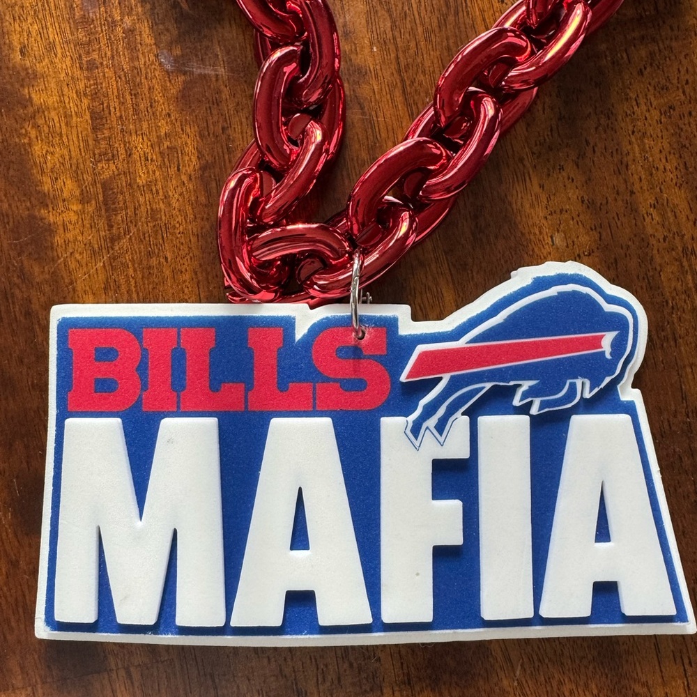 NFL Buffalo Bills Mafia Red Chain Necklace 3D